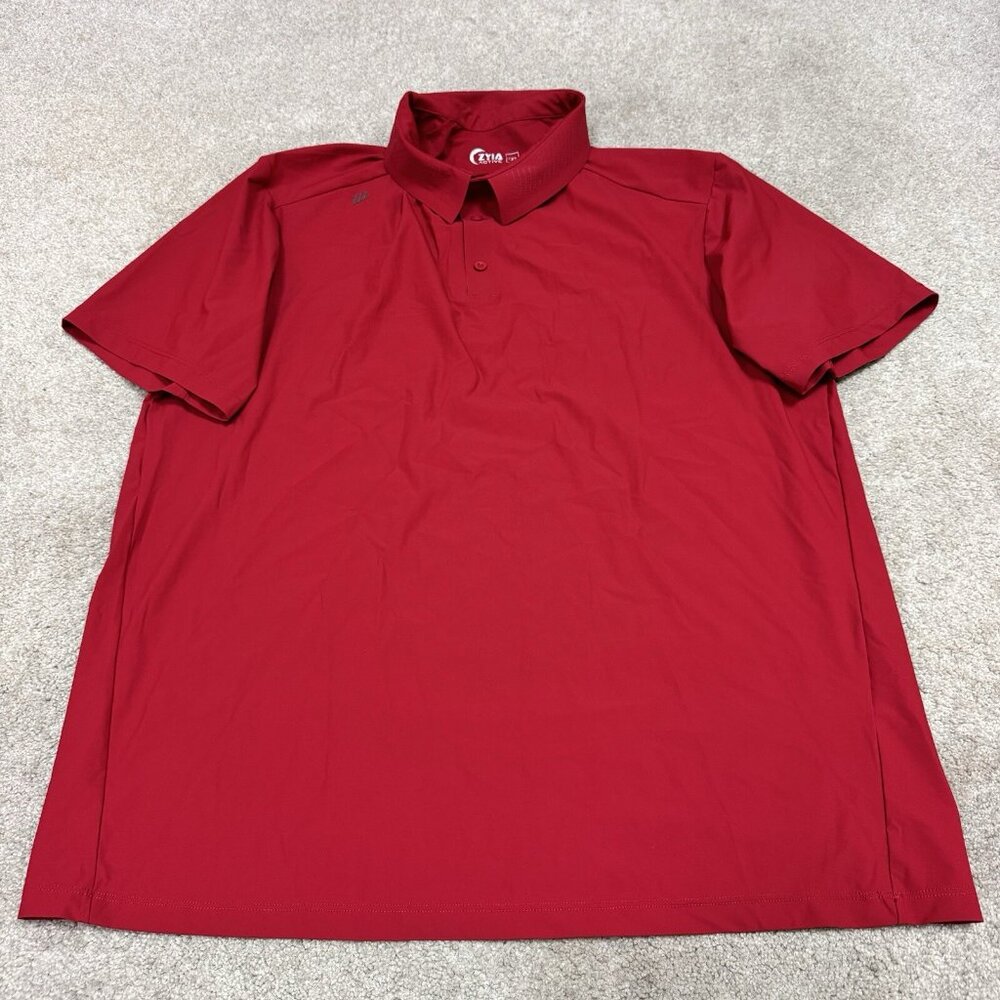 Zyia Polo Men’s Red Short Sleeve Size XXL